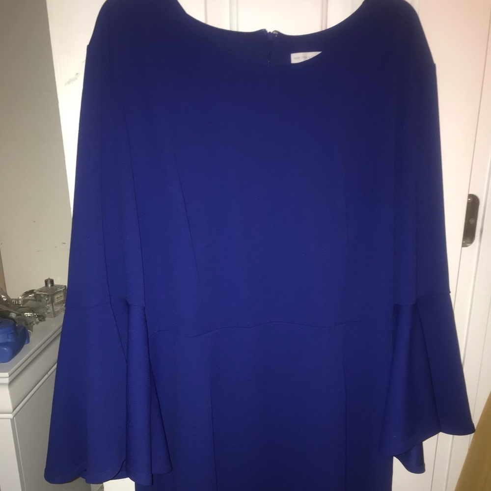 Bell Sleeve Knee Length Dress